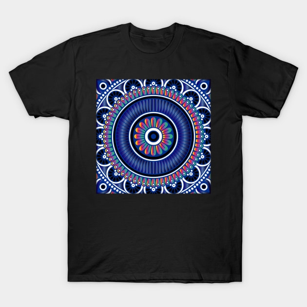 colorful mandala pattern T-Shirt by Eric Okore